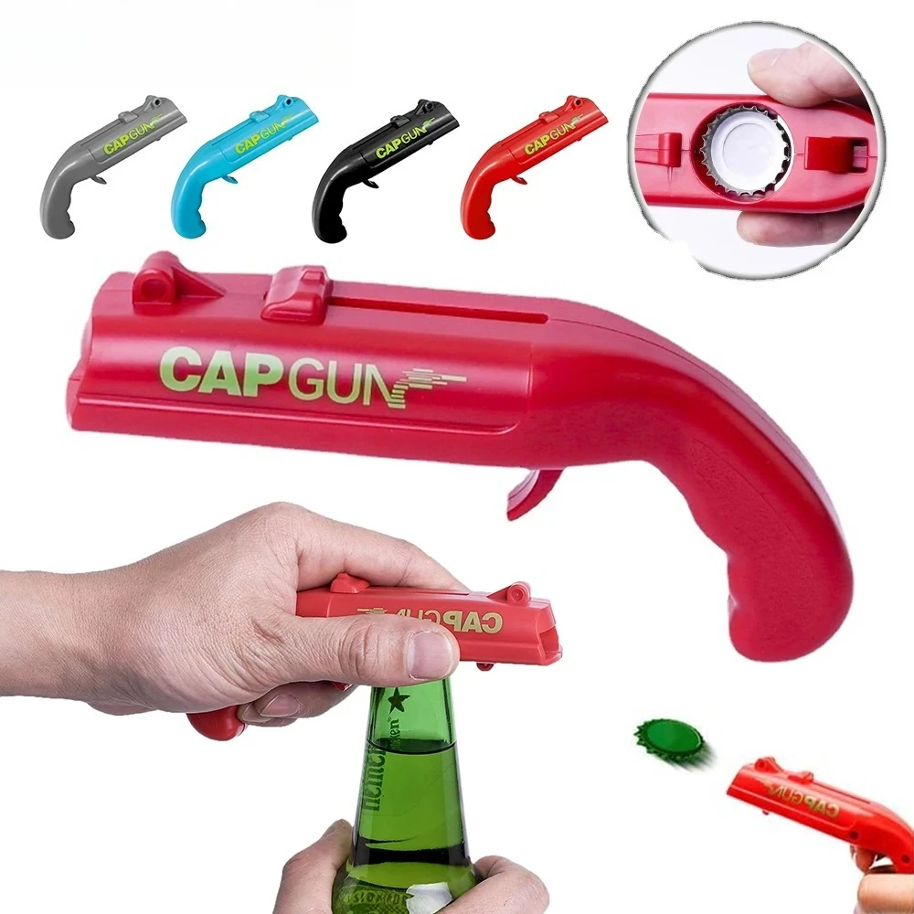 Kitchen Gadgets Novelty - Pembuka Botol Pistol Cap Gun yang