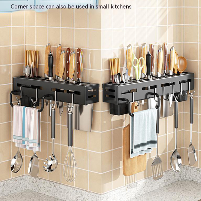 Kitchen Gadgets Rack Storage - Rak Pisau Dapur Gantung Dinding dengan