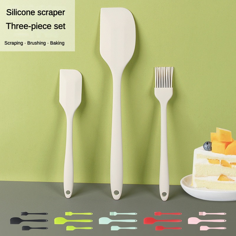 Silicone Spatula Set - 3 buah set kue dapur semua