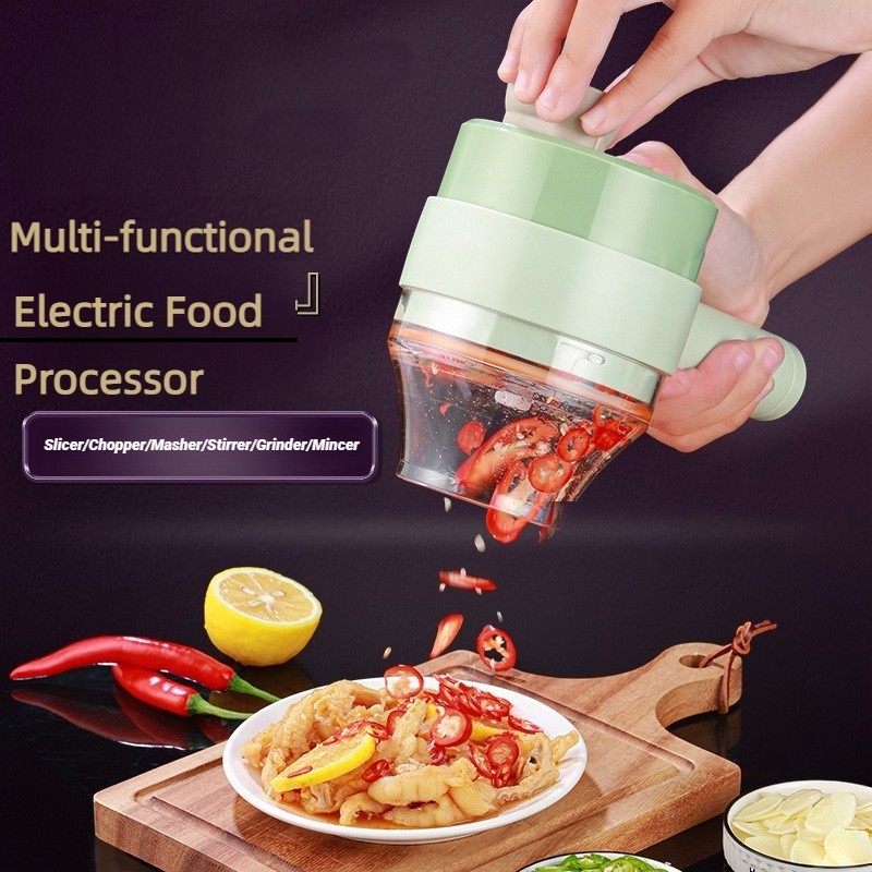 Kitchen Gadgets Machine - Alat pemroses makanan elektrik nirkabel, pemotong