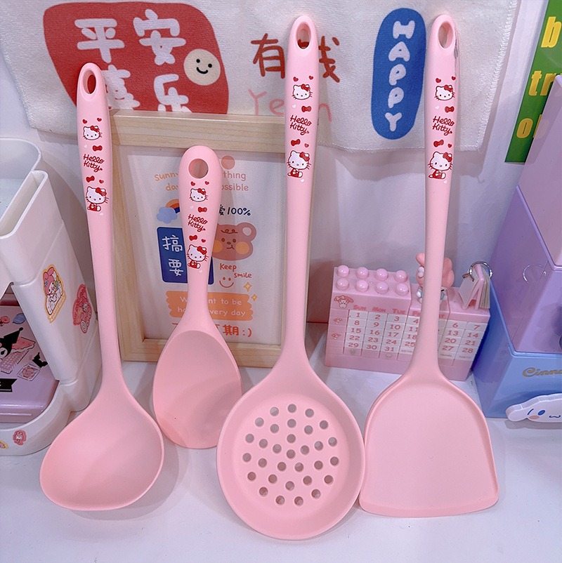 Silicone Spatula Set - Peralatan Dapur Silikon Motif Anime Lucu