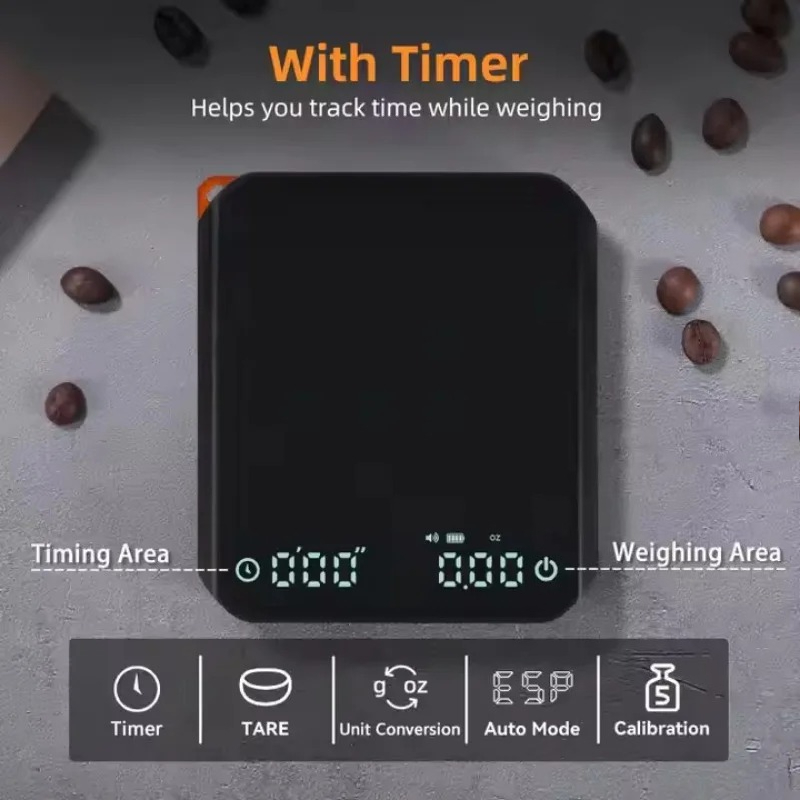Digital Kitchen Scale - Timbangan Kopi Digital KitchenMini dengan Timer