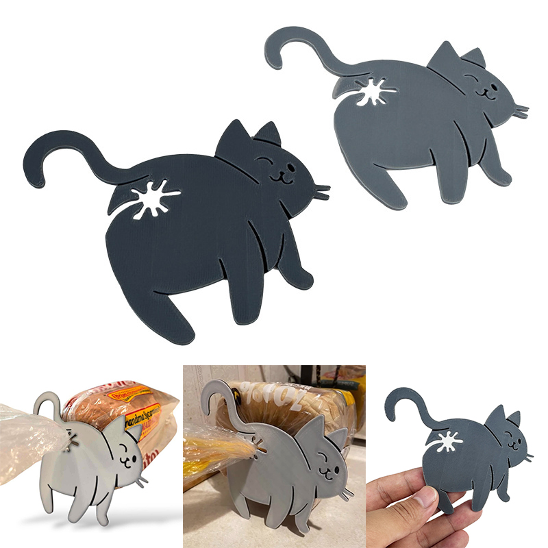 Kitchen Gadgets Novelty - 【B】2 buah Klip Kantong Roti Bentuk