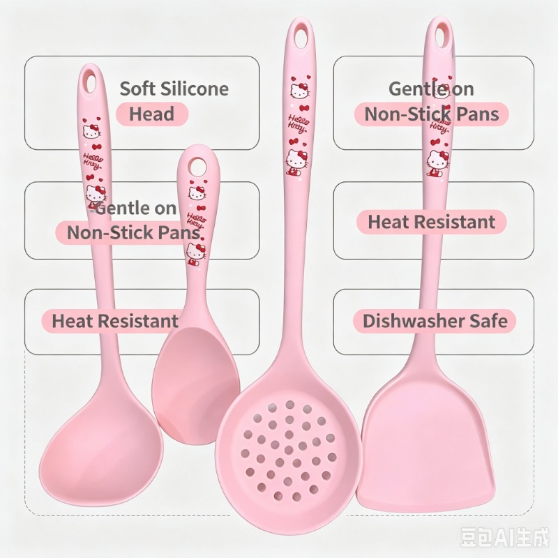 Peralatan Dapur Silikon Motif  - Silicone Spatula Set ulasan dan harga