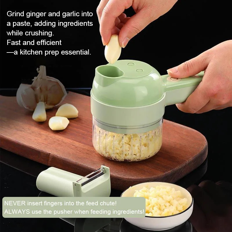 4 IN 1 Pemotong Sayuran Elektr - Kitchen Gadgets Machine ulasan dan harga